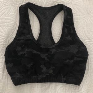 LIKE NEW Black Camo Sports Bra